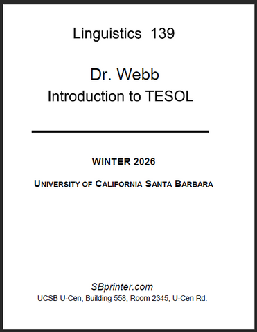 LING 139 Webb W26