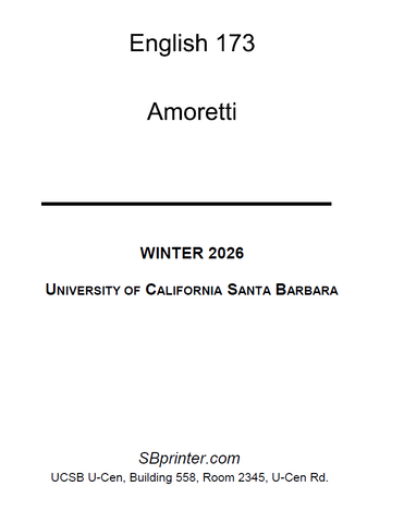 ENGL 173 Amoretti W26