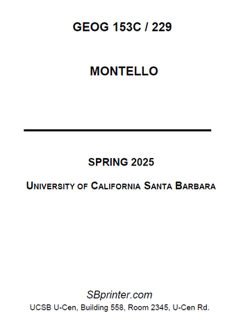 GEOG 153C/229 Montello S25