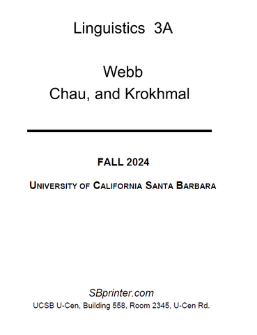 LING 3A Webb - Chau - Krokhmal F24