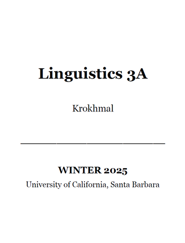LING 3A Krokhmal W25