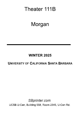 THTR 111B Morgan W25