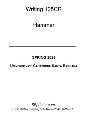 WRIT 105CR Hammer S25