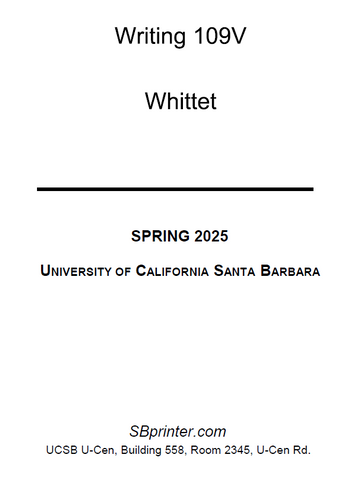 WRIT 109V Whittet S25