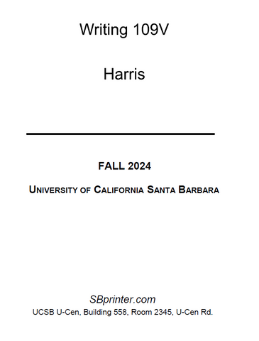 WRIT 109V Harris F24