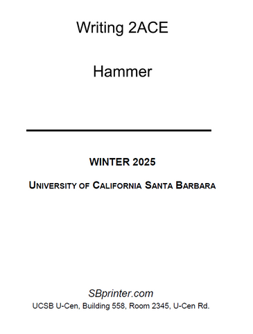 WRIT 2ACE Hammer W25