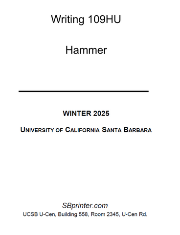 WRIT 109HU Hammer W25